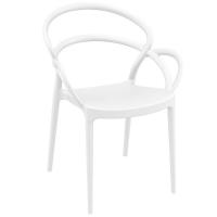 Mila Dining Set with Sky 31" Square Table White ISP0853S-WHI - 1