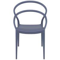 Pia Dining Chair Dark Gray ISP086-DGR - 4