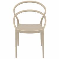 Pia Dining Chair Taupe ISP086-DVR - 4