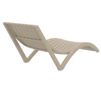 Slim Pool Chaise Sun Lounger Taupe ISP087-DVR - 2