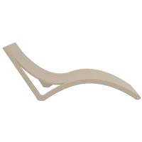 Slim Pool Chaise Sun Lounger Taupe ISP087-DVR - 4