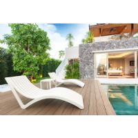 Slim Pool Chaise Sun Lounger White ISP087-WHI - 1