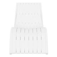 Slim Pool Chaise Sun Lounger White ISP087-WHI - 6