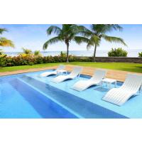 Slim Pool Chaise Sun Lounger White ISP087-WHI - 11