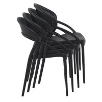 Sunset Dining Chair Black ISP088-BLA - 5