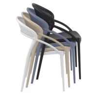 Sunset Dining Chair Black ISP088-BLA - 7