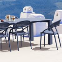 Sunset Extendable Dining Set 9 Piece Dark Gray ISP0883S-DGR - 2