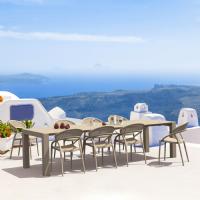 Sunset Extendable Dining Set 9 Piece Taupe ISP0883S-DVR