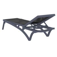 Pacific Sling Chaise Lounge Dark Gray - Black ISP089-DGR-BLA - 7