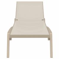 Pacific Sling Chaise Lounge Taupe - Taupe ISP089-DVR-DVR - 3