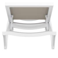 Pacific Sling Chaise Lounge White - Taupe ISP089-WHI-DVR - 3