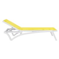 Pacific Sling Chaise Lounge White - Yellow ISP089-WHI-SYE - 1