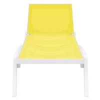 Pacific Sling Chaise Lounge White - Yellow ISP089-WHI-SYE - 3
