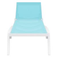 Pacific Sling Chaise Lounge White - Turquiose ISP089-WHI-TRQ - 3