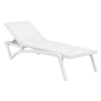 Pacific Sling Chaise Lounge White - White ISP089-WHI-WHI