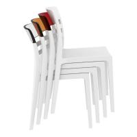 Moon Dining Chair Black with Transparent Clear ISP090-BLA-TCL - 8