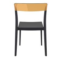 Flash Dining Chair Black with Transparent Amber ISP091-BLA-TAMB - 4