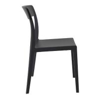 Flash Dining Chair Black with Transparent Black ISP091-BLA-TBLA - 3