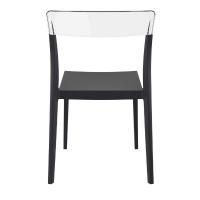 Flash Dining Chair Black with Transparent Clear ISP091-BLA-TCL - 4