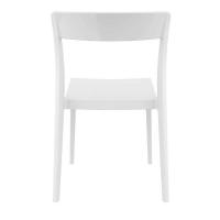 Flash Dining Chair White with Glossy White Back ISP091-WHI-GWHI - 4