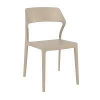 Snow Dining Chair Taupe ISP092-DVR