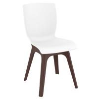 Mio PP Dining Chair Brown White ISP094-BRW-WHI