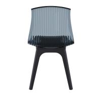 Allegra PP Dining Chair Black with Transparent Black Seat ISP096-BLA-TBLA - 4