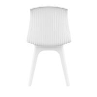 Allegra PP Dining Chair White with Glossy White Seat ISP096-WHI-GWHI - 4