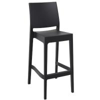 Maya Resin Outdoor Barstool Black ISP099-BLA