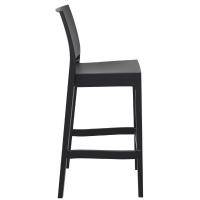 Maya Resin Outdoor Barstool Black ISP099-BLA - 1