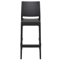 Maya Resin Outdoor Barstool Black ISP099-BLA - 4