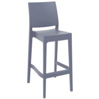 Maya Resin Outdoor Barstool Dark Gray ISP099-DGR