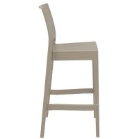 Maya Resin Outdoor Barstool Taupe ISP099-DVR - 1