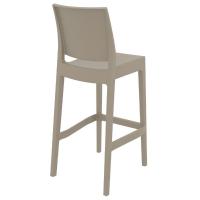 Maya Resin Outdoor Barstool Taupe ISP099-DVR - 2