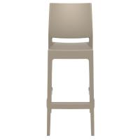 Maya Resin Outdoor Barstool Taupe ISP099-DVR - 4