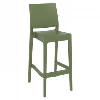 Maya Resin Outdoor Barstool Olive Green ISP099-OLG