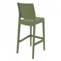 Maya Resin Outdoor Barstool Olive Green ISP099-OLG - 1