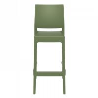 Maya Resin Outdoor Barstool Olive Green ISP099-OLG - 2