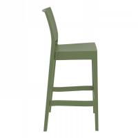 Maya Resin Outdoor Barstool Olive Green ISP099-OLG - 3