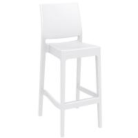 Maya Resin Outdoor Barstool White ISP099-WHI