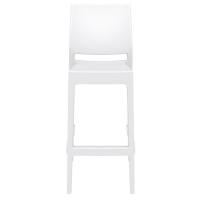 Maya Resin Outdoor Barstool White ISP099-WHI - 4