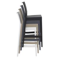 Maya Resin Outdoor Barstool Black ISP099-BLA - 7