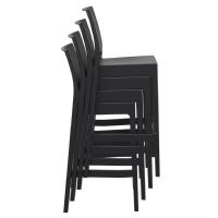 Maya Resin Outdoor Barstool Black ISP099-BLA - 8