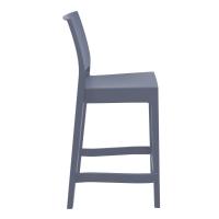 Maya Resin Outdoor Counter Stool Dark Gray ISP100-DGR - 1