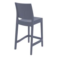 Maya Resin Outdoor Counter Stool Dark Gray ISP100-DGR - 2