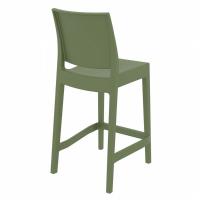 Maya Resin Outdoor Counter Stool Olive Green ISP100-OLG - 1