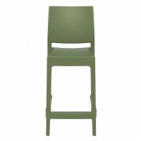 Maya Resin Outdoor Counter Stool Olive Green ISP100-OLG - 2