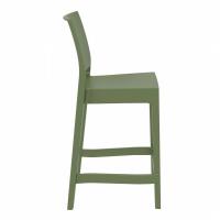 Maya Resin Outdoor Counter Stool Olive Green ISP100-OLG - 3