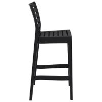 Ares Resin Outdoor Barstool Black ISP101-BLA - 1