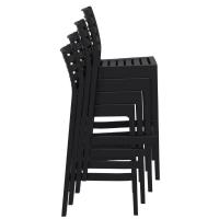 Ares Resin Outdoor Barstool Black ISP101-BLA - 5